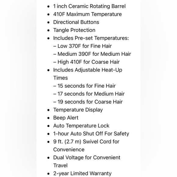 CHI BRAND NEW IN SEALED BOX SPECIAL EDITION ROSE SPIN N CURL CURLING IRON - Picture 5 of 9